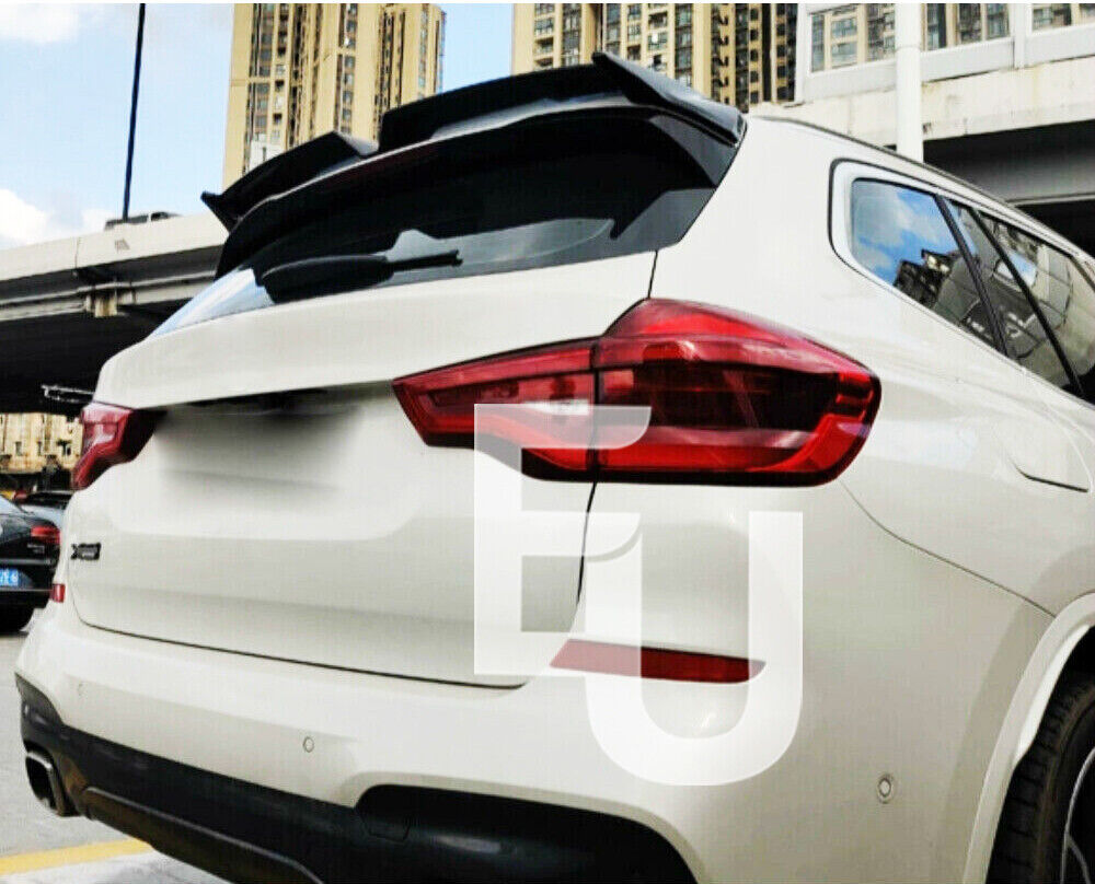REAR ROOF SPOILER WING TRUNK LIP FOR BMW X3 G01 X3 M F97 2018+ GLOSS BLACK