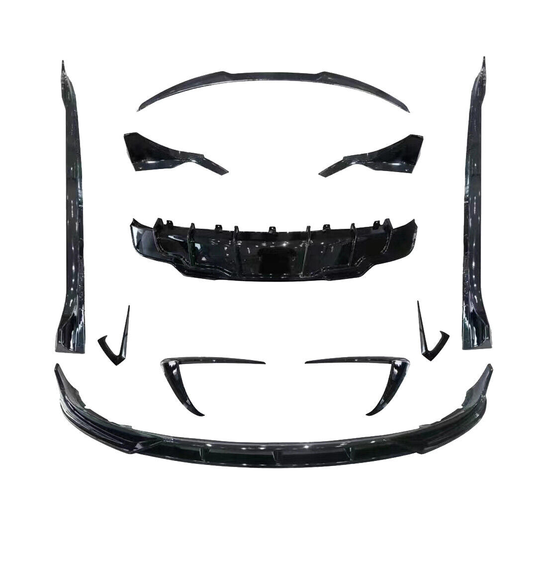 FOR TESLA MODEL 3 AERO KIT FRONT SPLITTER REAR DIFFUSER SKIRT BODYKIT BODY KIT