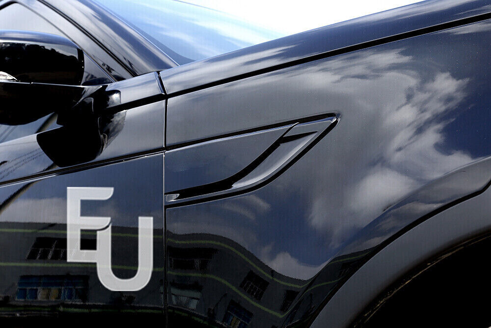 FOR LAND ROVER DISCOVERY 5 2017-2021 GLOSS BLACK SIDE FENDER AIR VENT WING TRIM