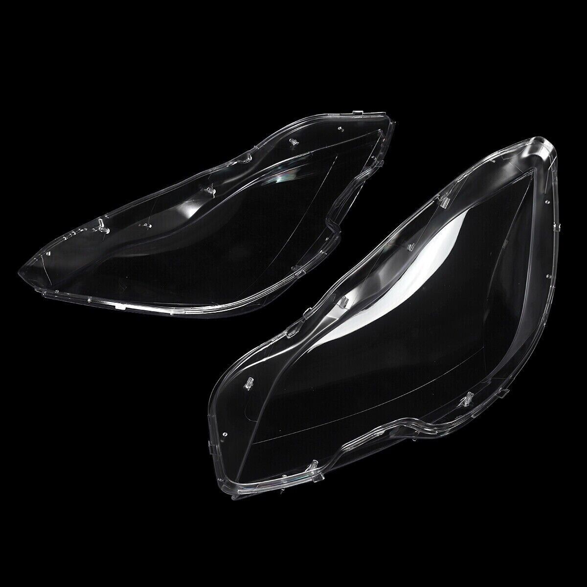 FOR MERCEDES BENZ W218 CLS 10-14 HEADLAMP HEADLIGHT LENS COVER CLEAR LEFT+RIGHT