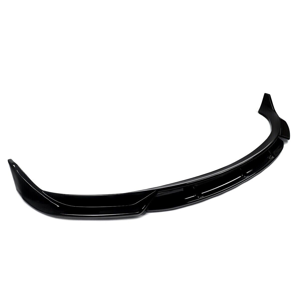 GLOSS BLACK FRONT BUMPER LIP SPOILER SPLITTERS FOR TESLA MODEL 3 SALOON 2017-21