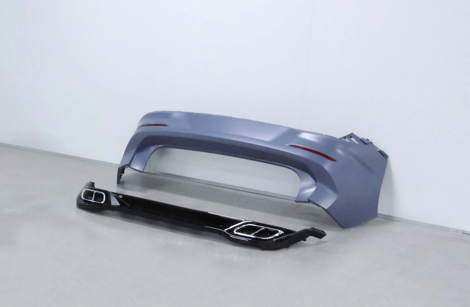 FOR VW GOLF MK8 R LINE 20-24 REAR BUMPER COMPLETE DIFFUSER TRIMS REFLECTORS NEW