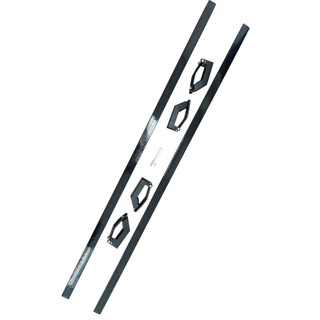 UNIVERSAL CAR ROOF RACK BASKET TRAY LUGGAGE CARGO CARRIER ALUMINIUM BLK 127CM