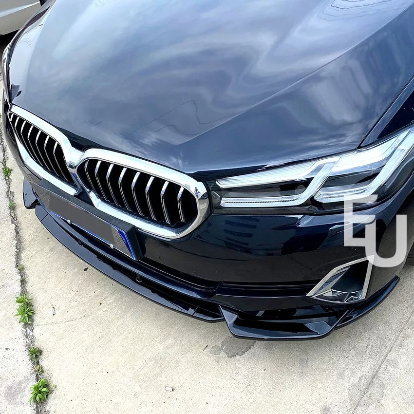 FOR BMW 5 SERIE G30 G31 SE LCI FRONT SPLITTER LIP SPOILER LUXURY GLOSS BLACK 20+