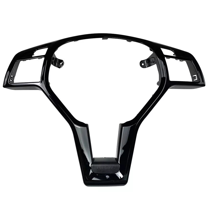 STEERING WHEEL TRIM COVER FOR MERCEDES C E CLASS W204 W212 W117 C63 E63 GLOSS