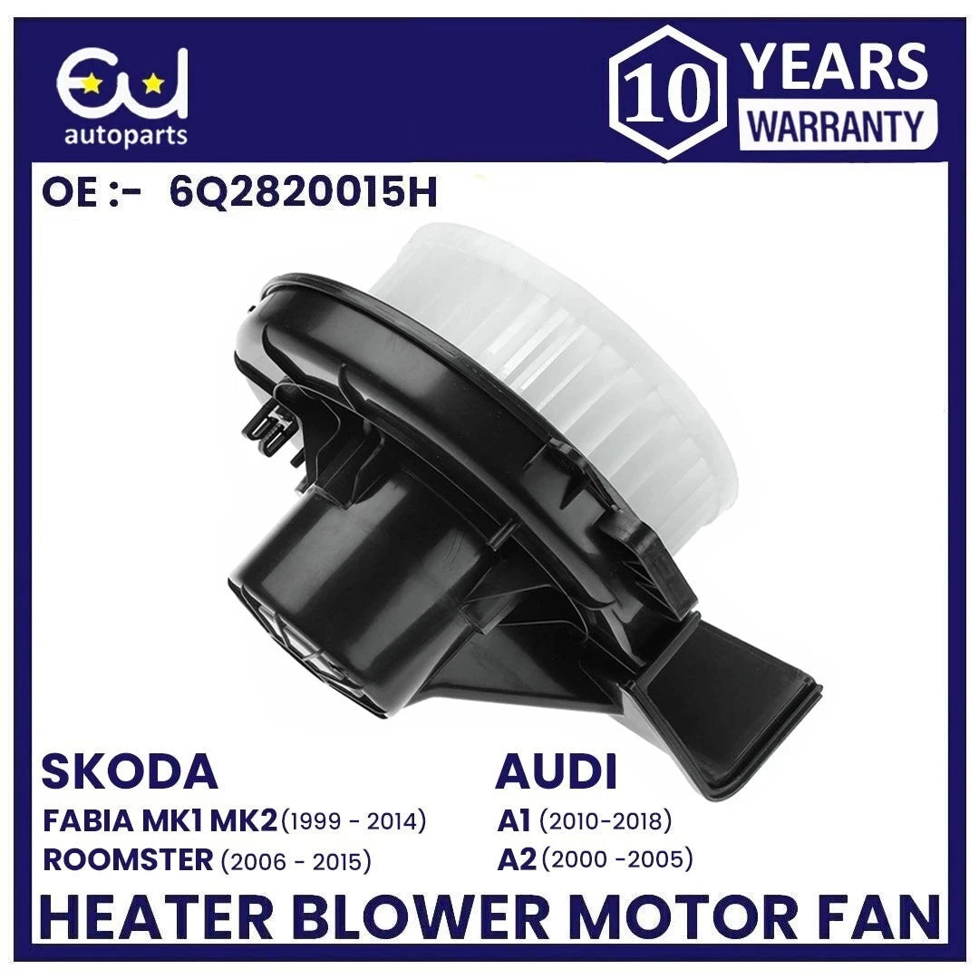 HEATER BLOWER MOTOR FAN FOR SEAT CORDOBA IBIZA MK3 MK4 SKODA ROOMSTER 6Q2820015