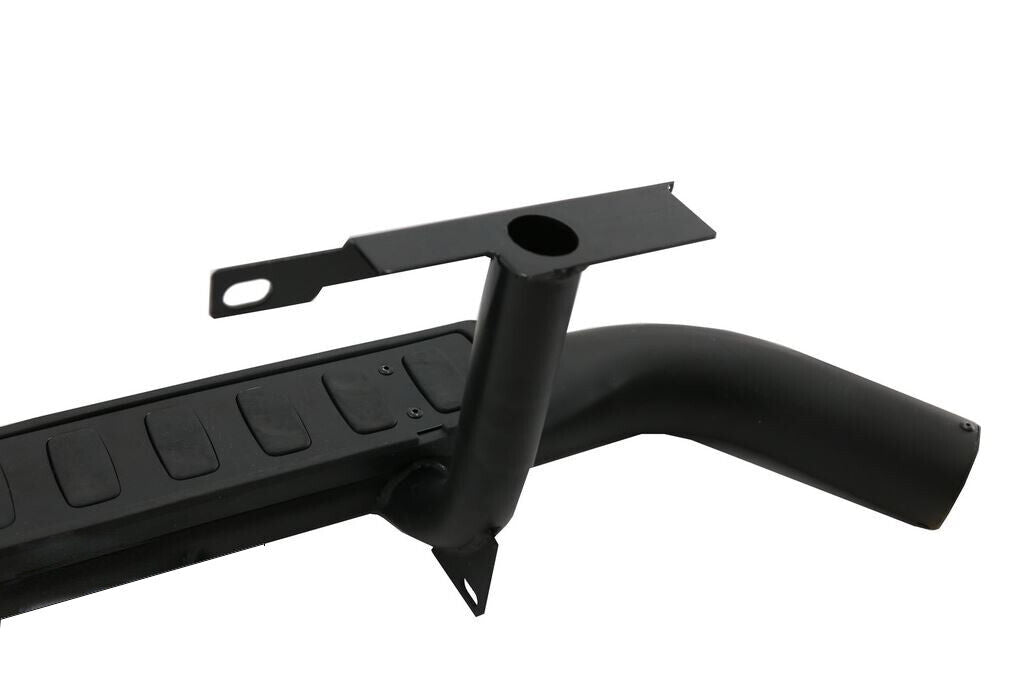 SIDE STEPS RUNNING BOARD FOR LAND ROVER DEFENDER 90 L316 FIRE & ICE STYLE BLACK