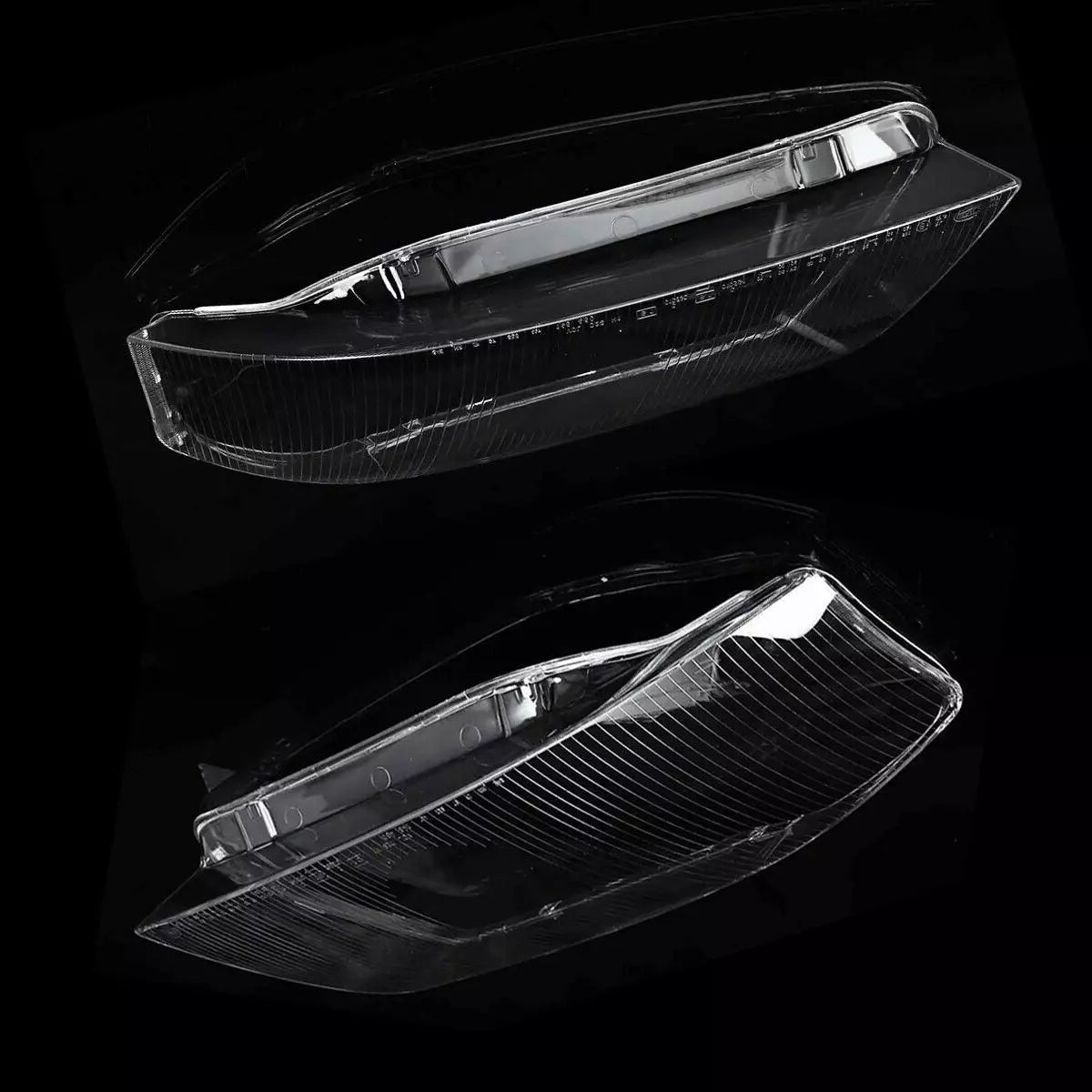 FOR AUDI A6 C5 LEFT RIGHT SIDE PAIR FRONT HEADLIGHT HEADLAMP LENS COVER 1998-02