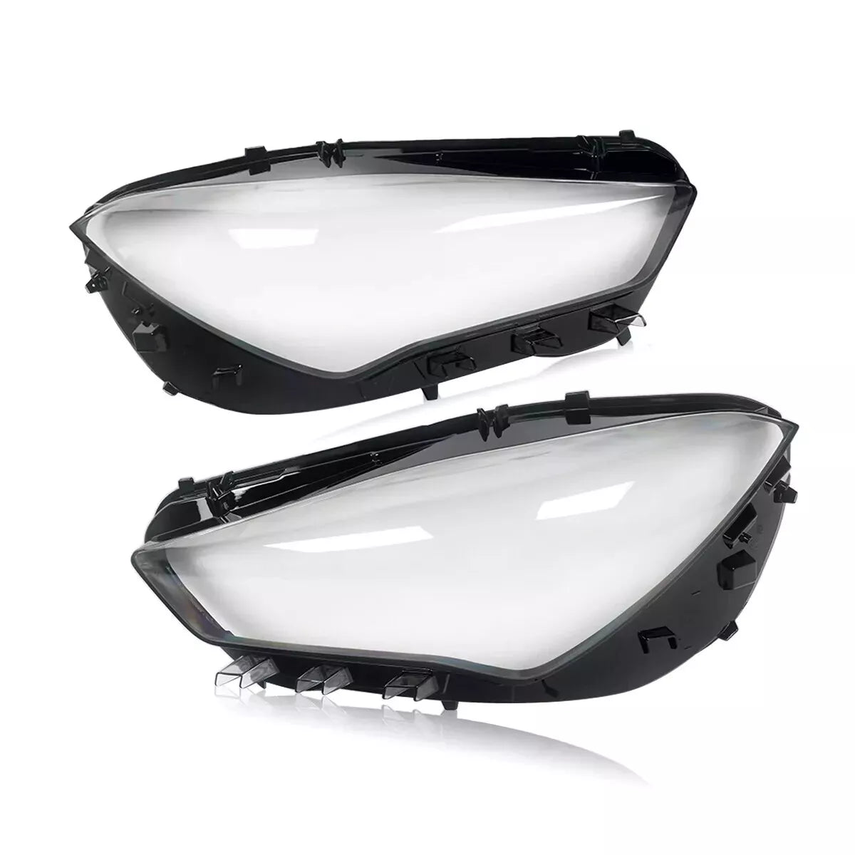 FOR MERCEDES CLA W118 C118 LEFT RIGHT SIDE PAIR HEADLIGHT LENS HEADLAMP COVER