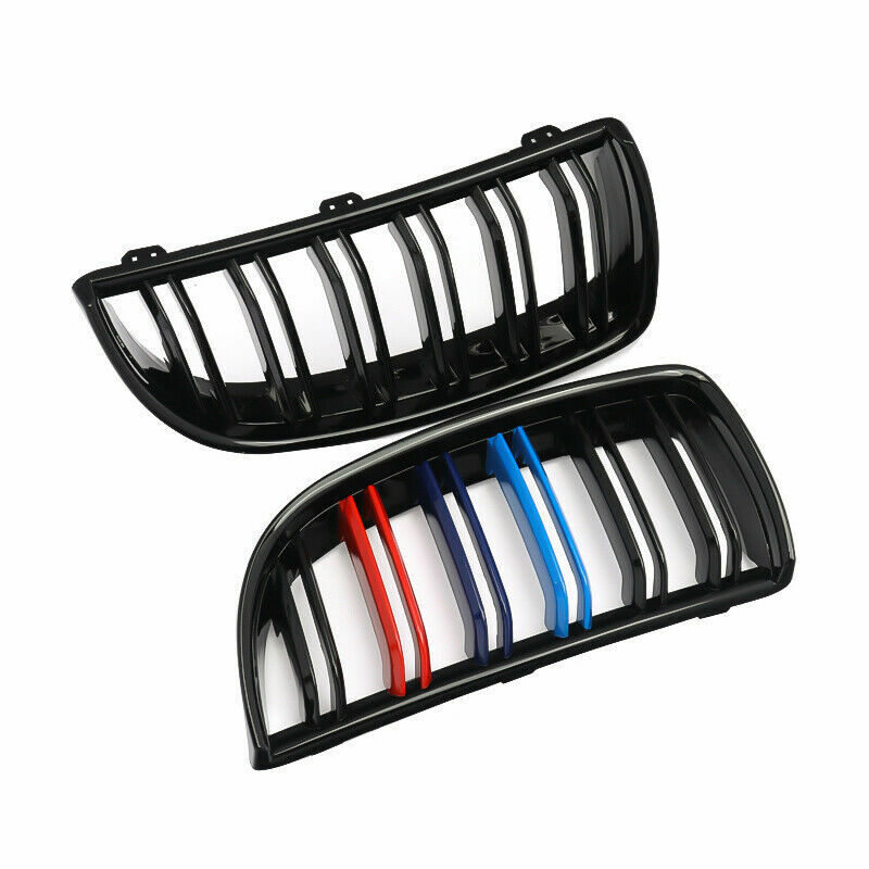 BMW 3-SERIES E90 E91 M COLOR KIDNEY TWIN DUAL GRILLE GLOSS OEM FOR 2005-2007