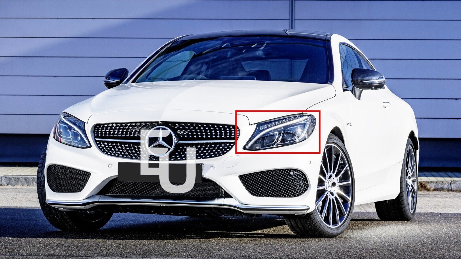 LEFT HEADLIGHT LAMP LENS COVER SHELL FOR MERCEDES-BENZ C CLASS W205 2015-2018 UK