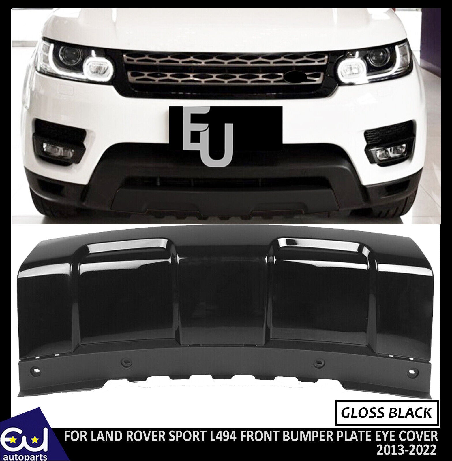 FOR RANGE ROVER SPORT 2013-17 L494 SKID PLATE PANEL FRONT BUMPER TOW E