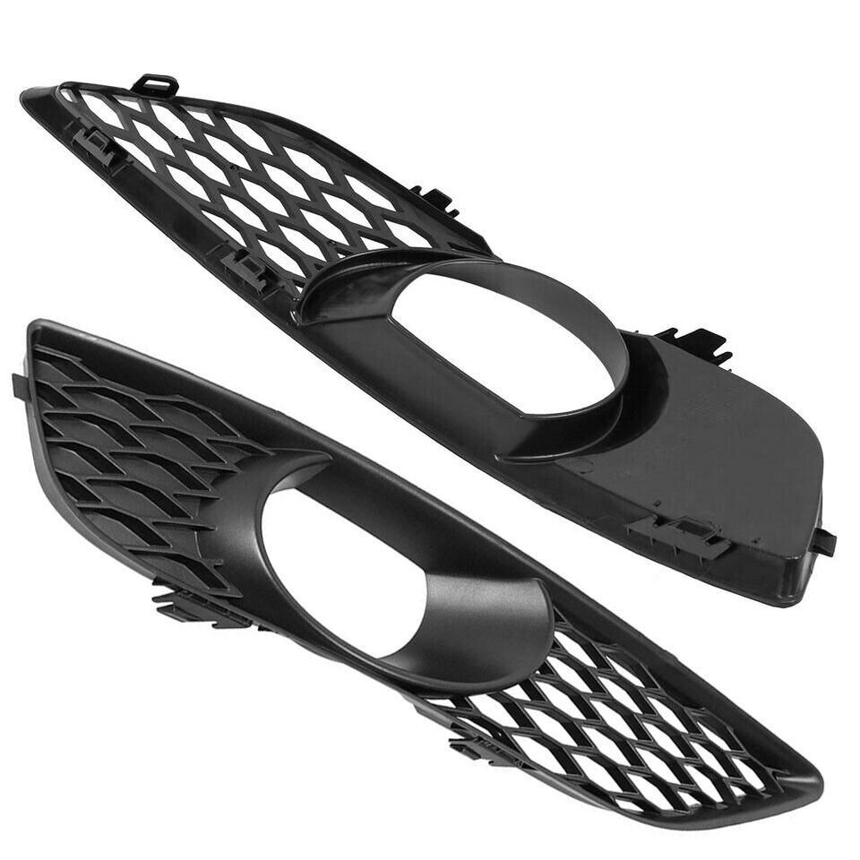 2PCS FRONT BUMPER FOG LIGHT GRILL LAMP COVER FIT AUDI Q7 SPORTBACK 2010-2015
