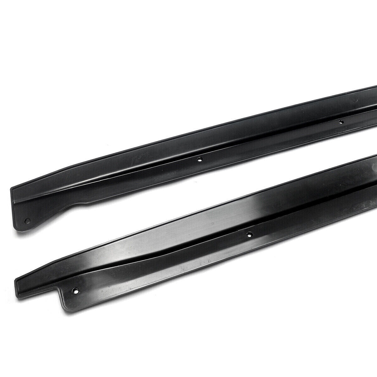 FOR BMW X5M F85 F15 X6M F86 F16 GLOSS BLACK SIDE SKIRT EXTENSION BLADE LIP 14-18
