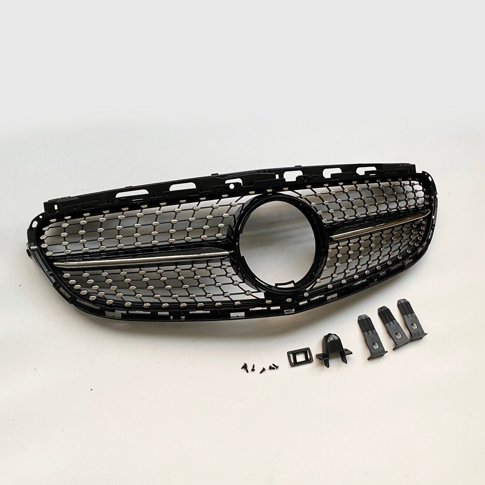 FOR MERCEDES E CLASS W212 FRONT SILVER DIAMOND GRILLE GRILL 2009-2013