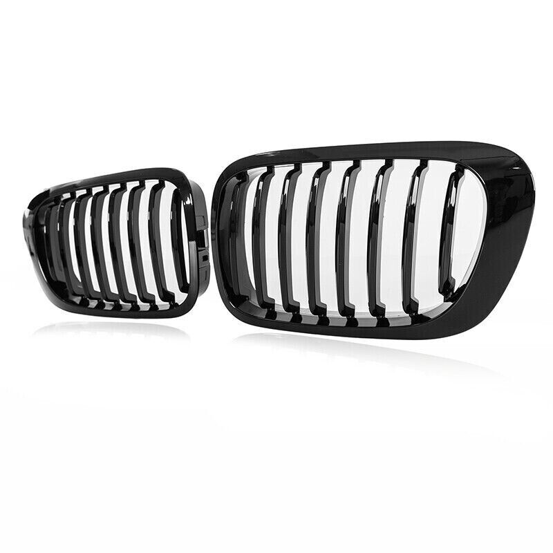 FOR BMW 3 SERIES E46 2 DOOR COUPE M3 GLOSS SINGLE SLAT FRONT KIDNEY GRILLE GRILL