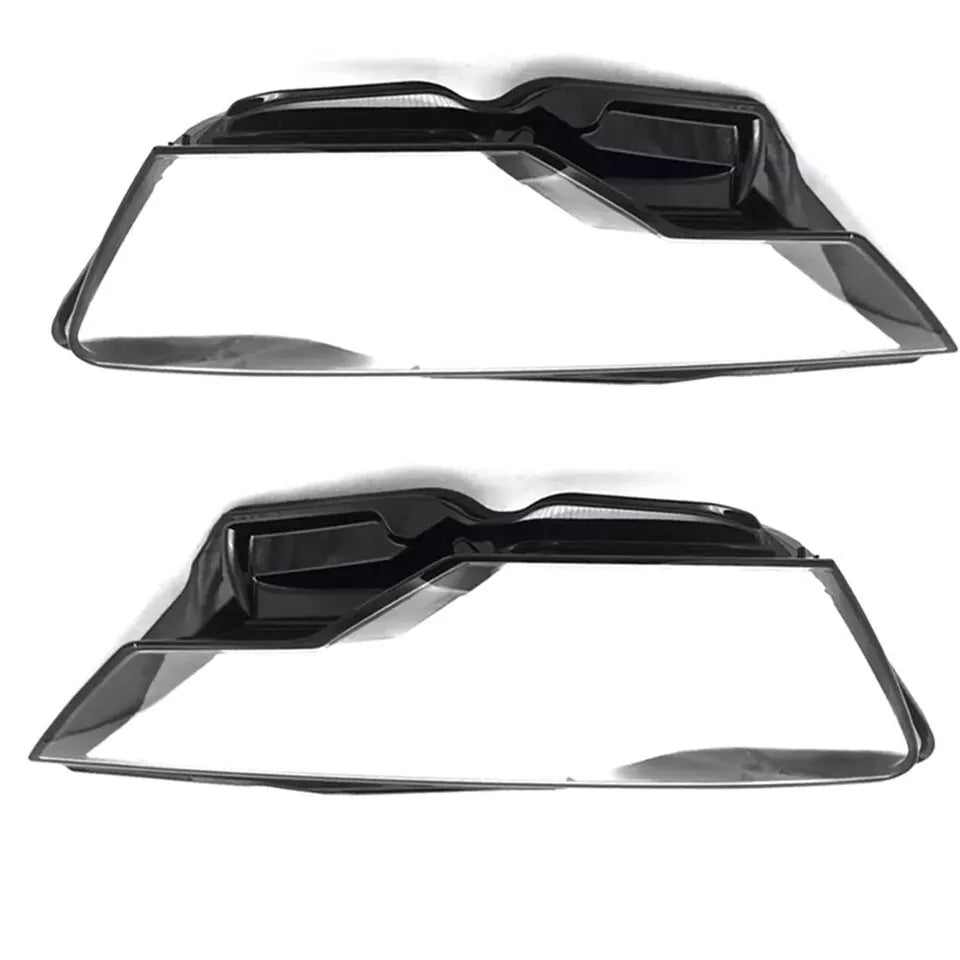 FOR AUDI A6 C8 LEFT RIGHT SIDE PAIR FRONT HEADLIGHT HEADLAMP LENS COVER 2018-20