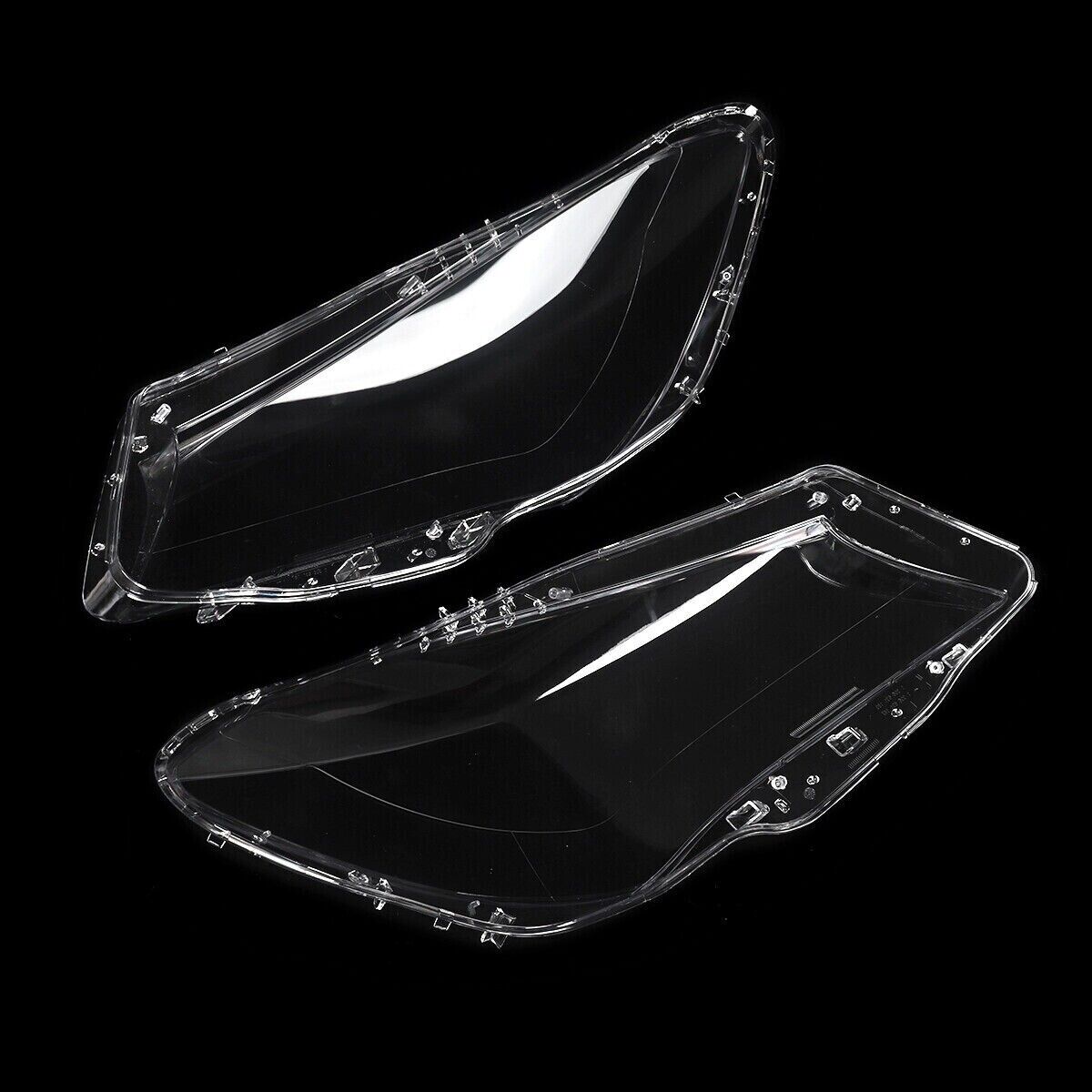 PAIR HEADLIGHT LENS HEADLAMP COVER FOR MERCEDES CLA CLASS W117 C117 2014-2016