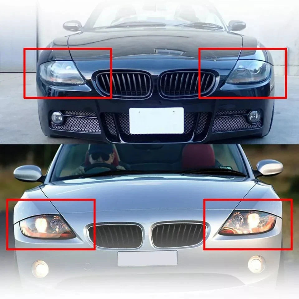FOR BMW Z4 E85 2003-08 HEADLIGHT HEADLAMP LENS COVER CLEAR LAMPSHADE LEFT+RIGHT