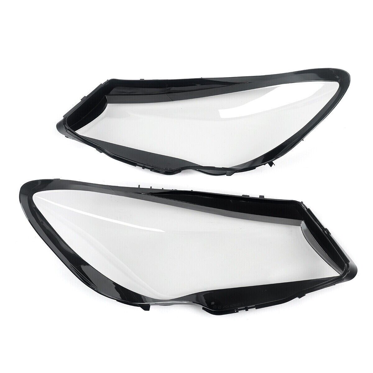 PAIR FOR MERCEDES-BENZ CLA W117 C117 HEADLIGHT HEADLAMP LENS COVER 2017-2019 LCI