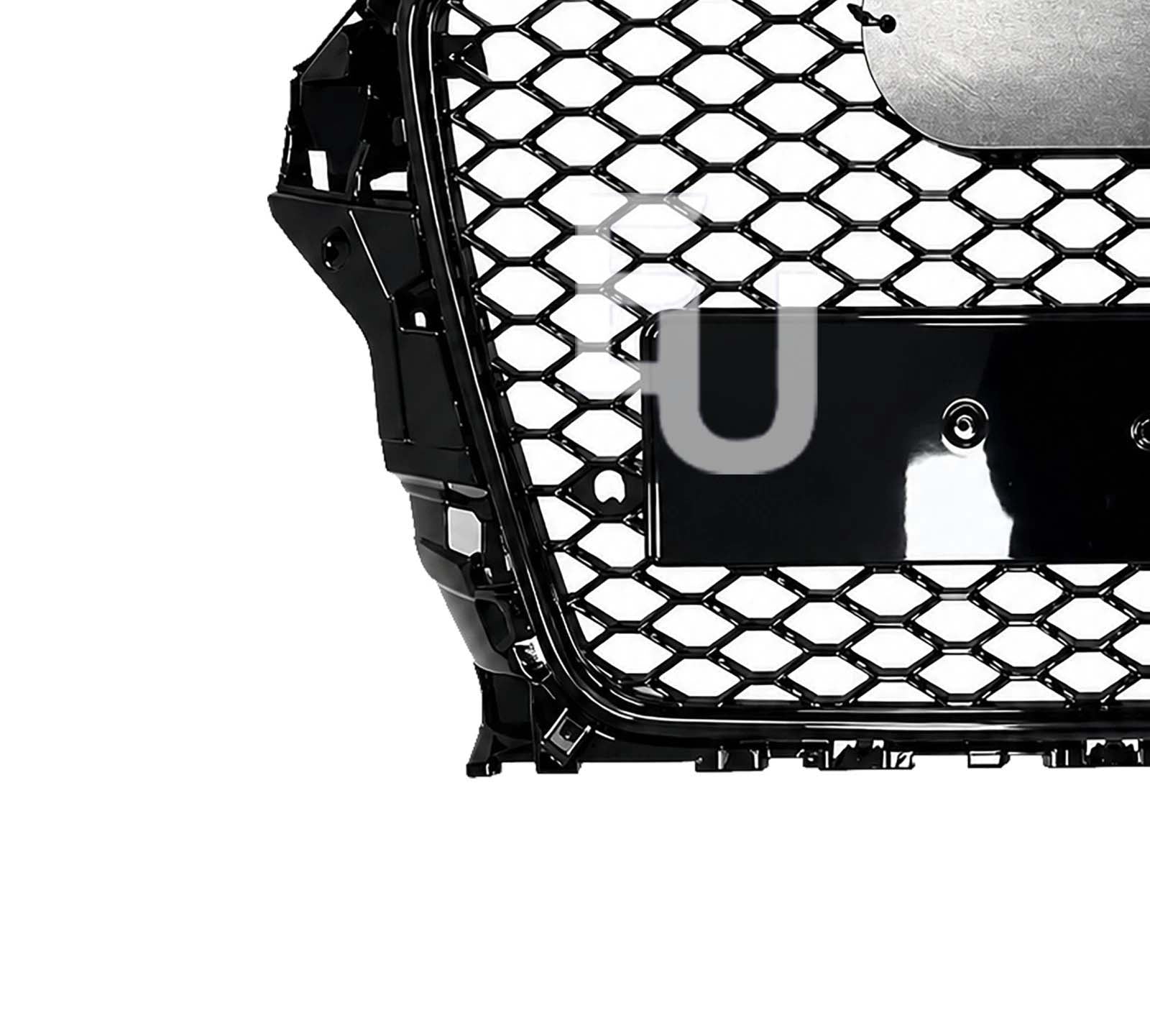 RS3 STYLE HONEYCOMB FRONT GRILLE FOR AUDI A3 8V PRE-FACELIFT GLOSS 2012-2016