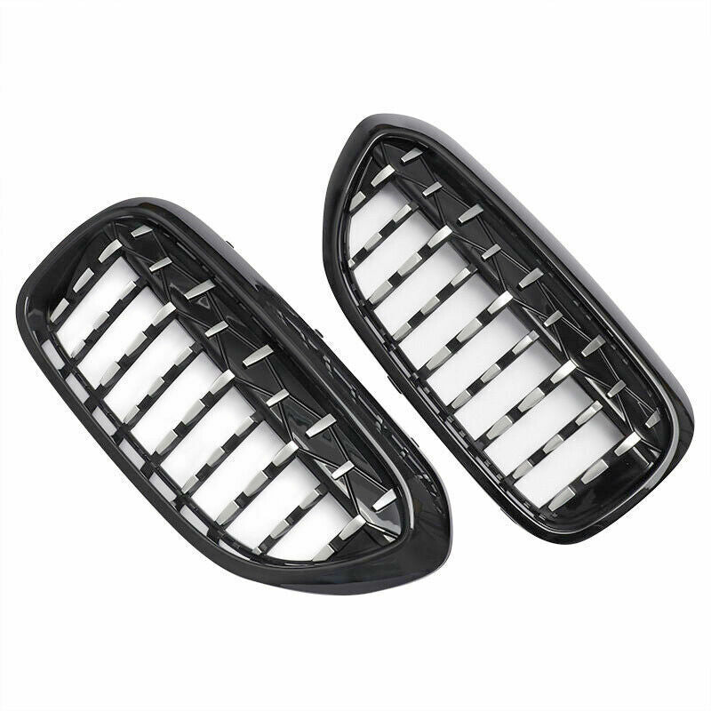 FOR BMW 5 SERIES G30 G31 G38 M5 BLACK EDITION DIAMOND KIDNEY GRILLE GRILL 2017+