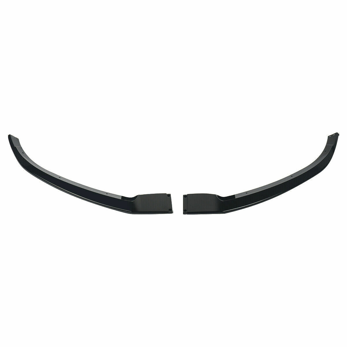 FRONT SPLITTER LIP SPOILER FOR MERCEDES C CLASS W205 C205 AMG GLOSS BLACK 2015+