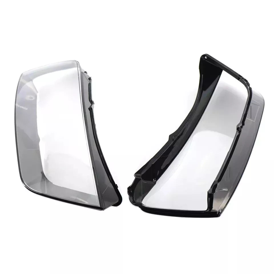 FOR AUDI Q3 RS LEFT RIGHT SIDE PAIR FRONT HEADLIGHT HEADLAMP LENS COVER 2016-18