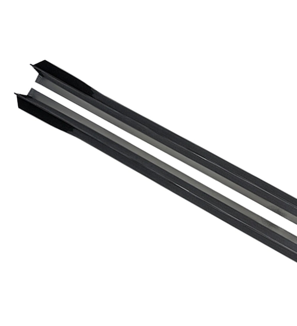 FOR BMW G60 MP STYLE PAIR SIDE SKIRT EXTENTIONS GLOSS BLACK 2023+
