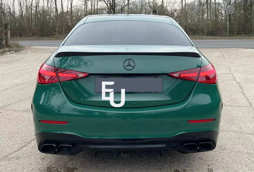 FOR MERCEDES C CLASS W206 C63 AMG REAR DIFFUSER LIP SPLITER TAIL PIPE AMG 2021+