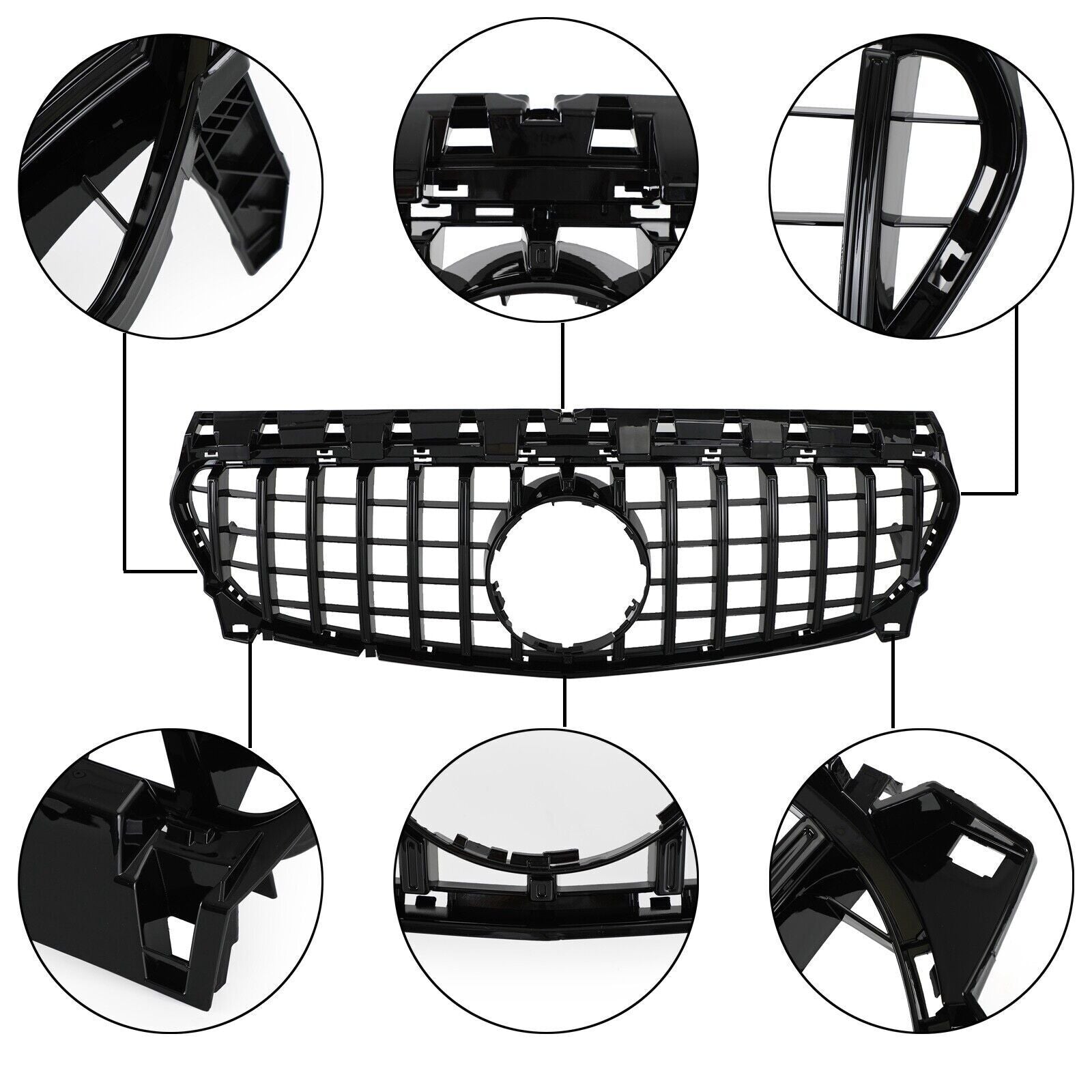 FOR MERCEDES CLA CLASS W117 C117 CLA200 CLA250 CLA45 GTR GRILL GRILLE ABS 13-19