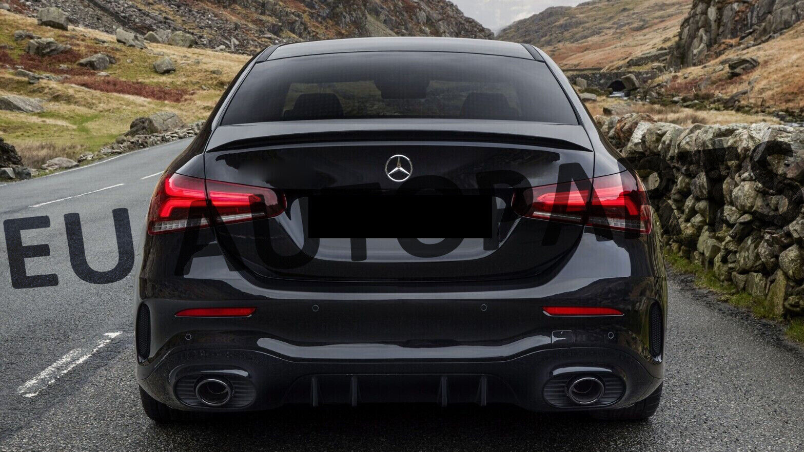 FOR MERCEDES A CLASS V177 SALOON AMG A35 LOOK REAR DIFFUSER TAILPIPES 2019+