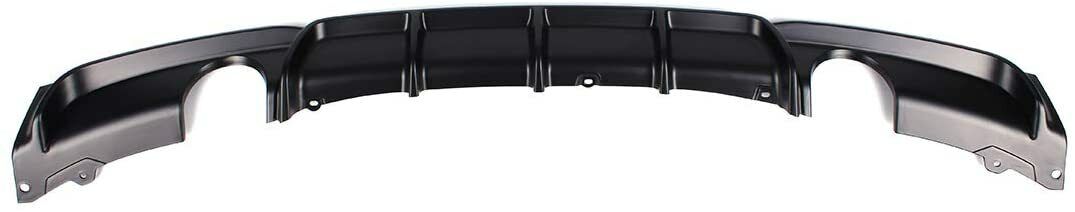 FOR BMW 3 SERIES F30 F31  DUAL REAR DIFFUSER VALANCE MATTE BLACK
