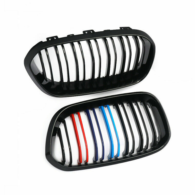 FOR BMW F20 F21 FRONT GRILLE M COLOR KIDNEY TWIN DUAL GRILLE GRILL  2015 ONWARDS