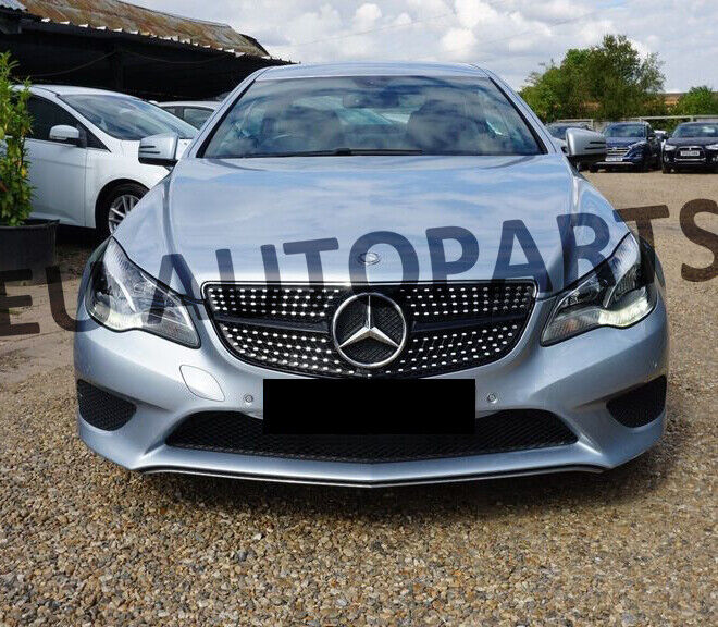 FOR MERCEDES E CLASS COUPE CABRIOLET W207 14-17 FRONT GRILL GRILLE BLACK DIAMOND