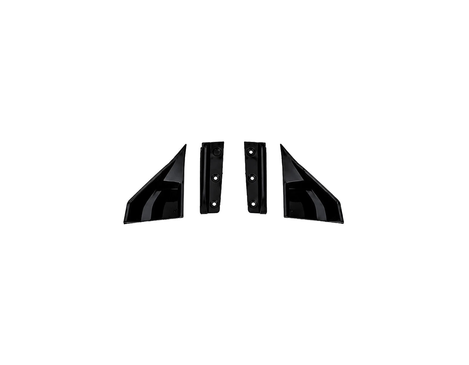 BRAGE DESIGN REAR BUMPER DIFFUSER WITH LED FOR TESLA MODEL 3 GLOSS BLK 2017-2023