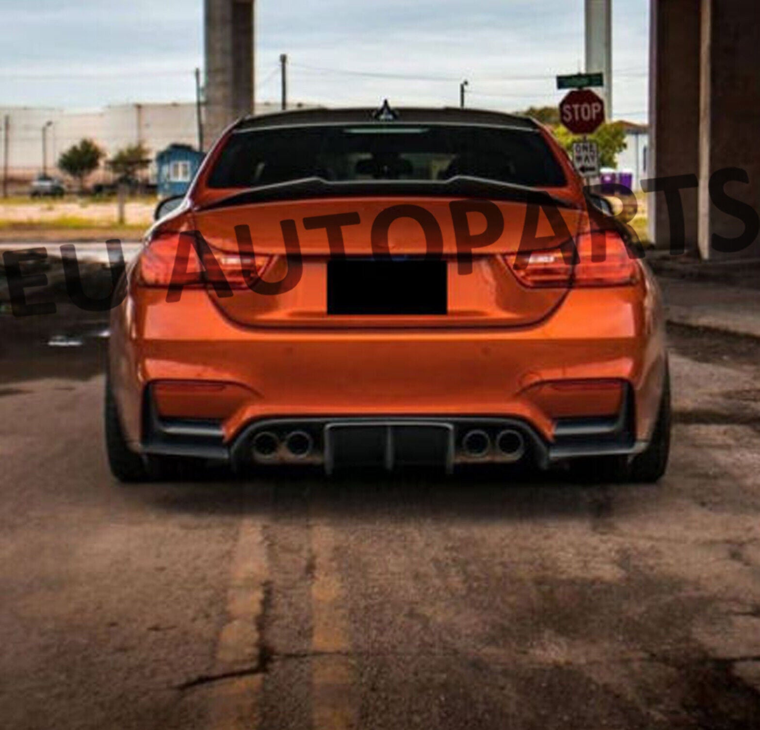 FOR BMW 4 SERIES F82 M4 COUPE REAR BOOT SPOILER V STYLE LIP GLOSS BLACK 100% FIT