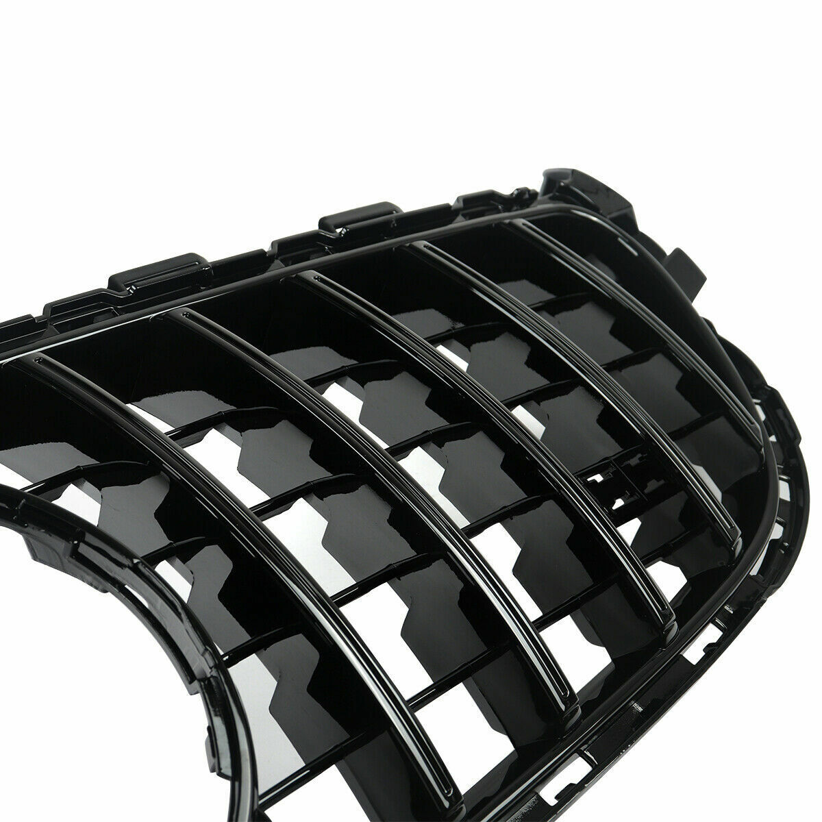 FOR MERCEDES C CLASS C63 W205 AMG FRONT GRILL GRILLE GT FULL BLACK FITS C63 ONLY