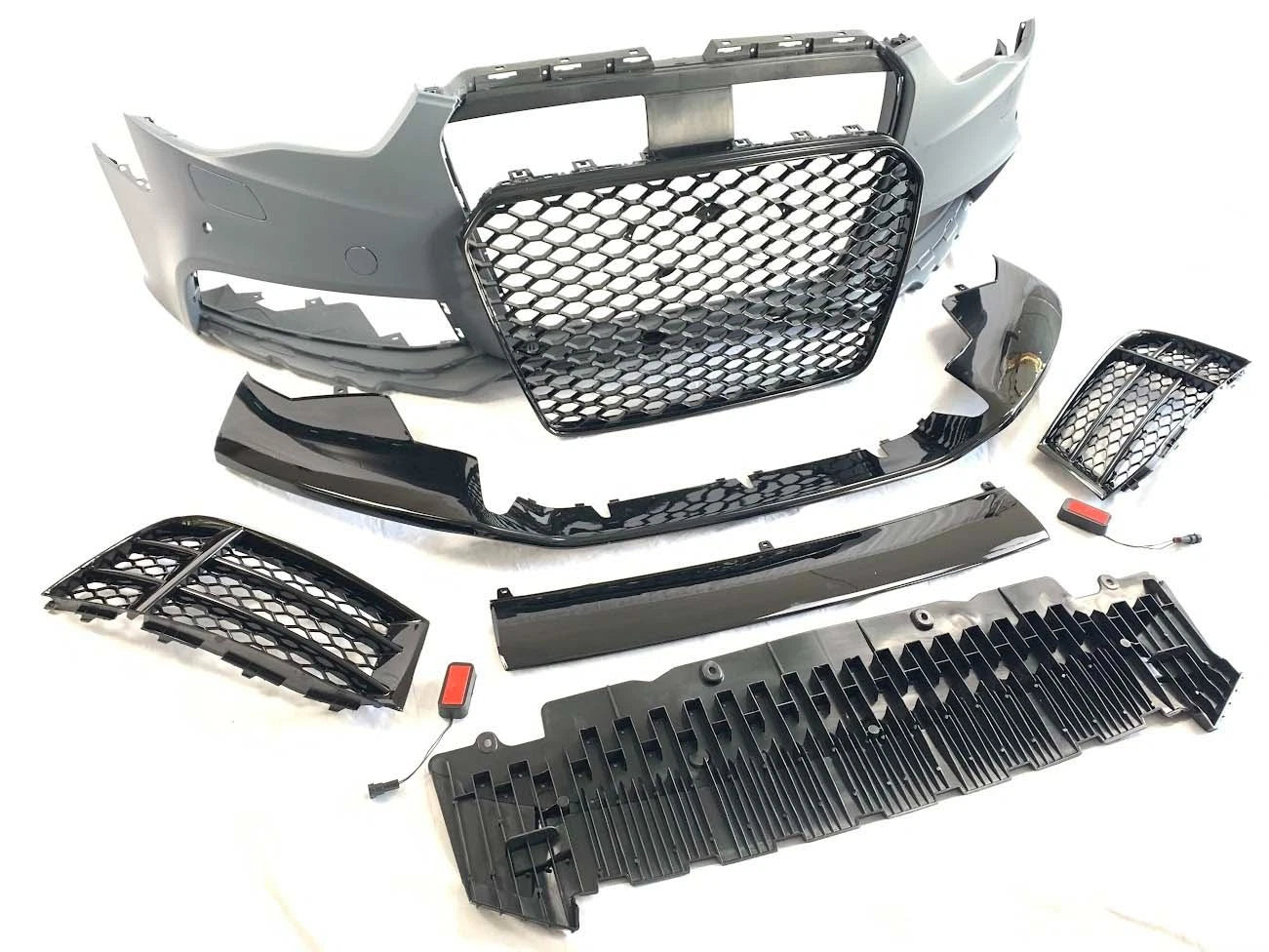 RS5 CONVERSION FRONT BUMPER BODYKIT W/GRILLES FOR AUDI A5 S5 B8.5 LCI 2011–2016