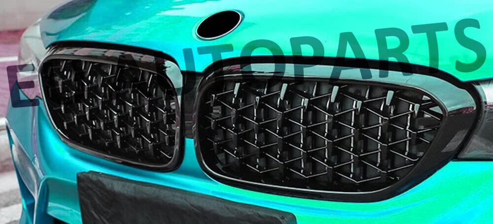 FOR BMW F34 3-SERIES GT GRAN TURISMO KIDNEY DIAMOND GRILL GRILLE GLOSS BLACK