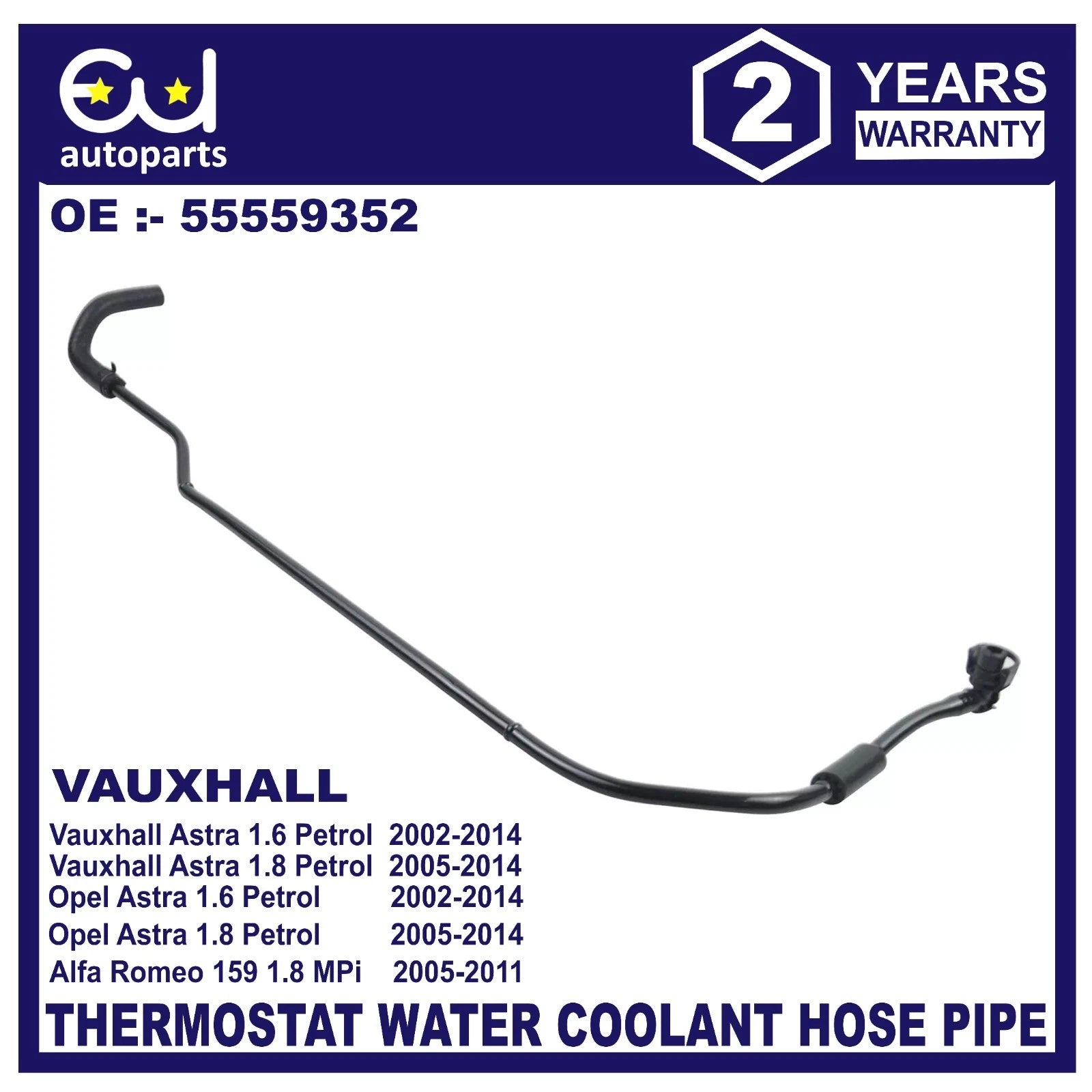 THERMOSTAT WATER COOLANT HOSEPIPE FITS FOR VAUXHALL ASTRA ZAFIRA INSIGNIA SIGNUM