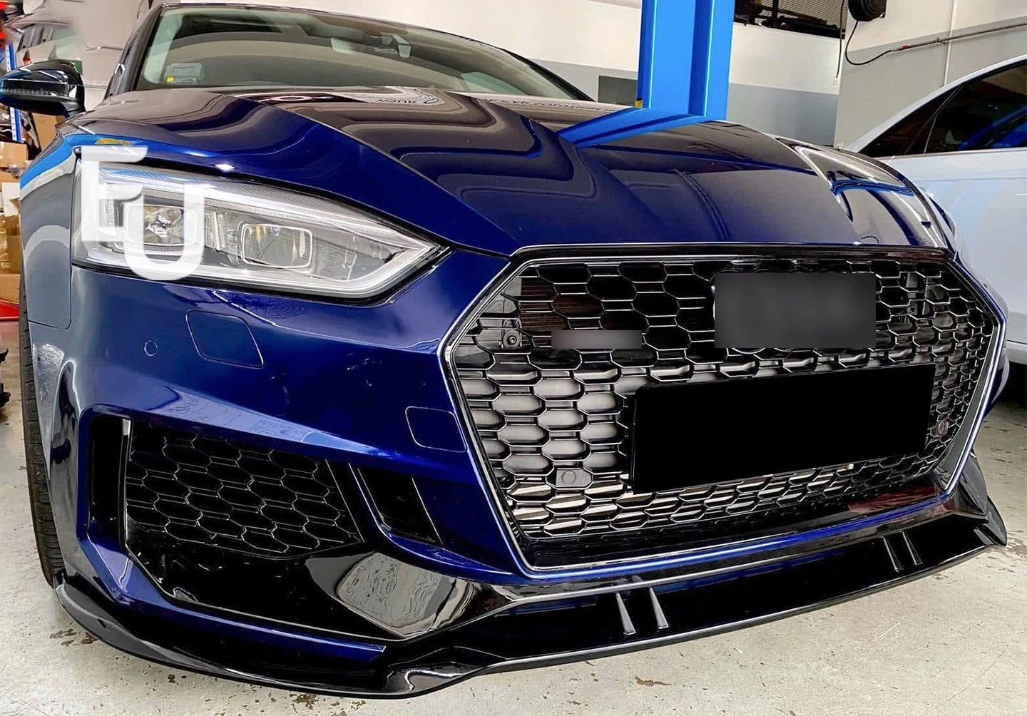 RS5 LOOK FRONT SPLITTER BUMPER BODY KIT GRILLE FOR AUDI A5 S5 B9 8W 2017-2020