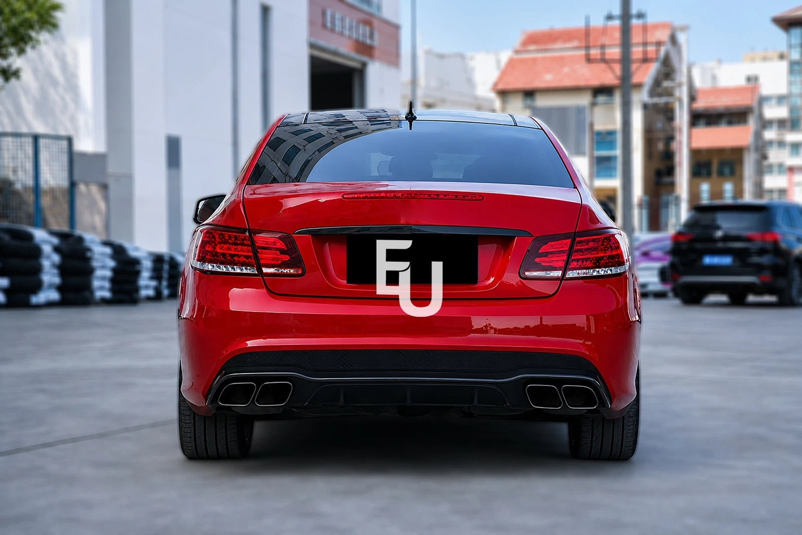 AMG E63 LOOK REAR DIFFUSER FOR MERCEDES W207 C207 COUPE A207 CABRIOLET 2013-2016