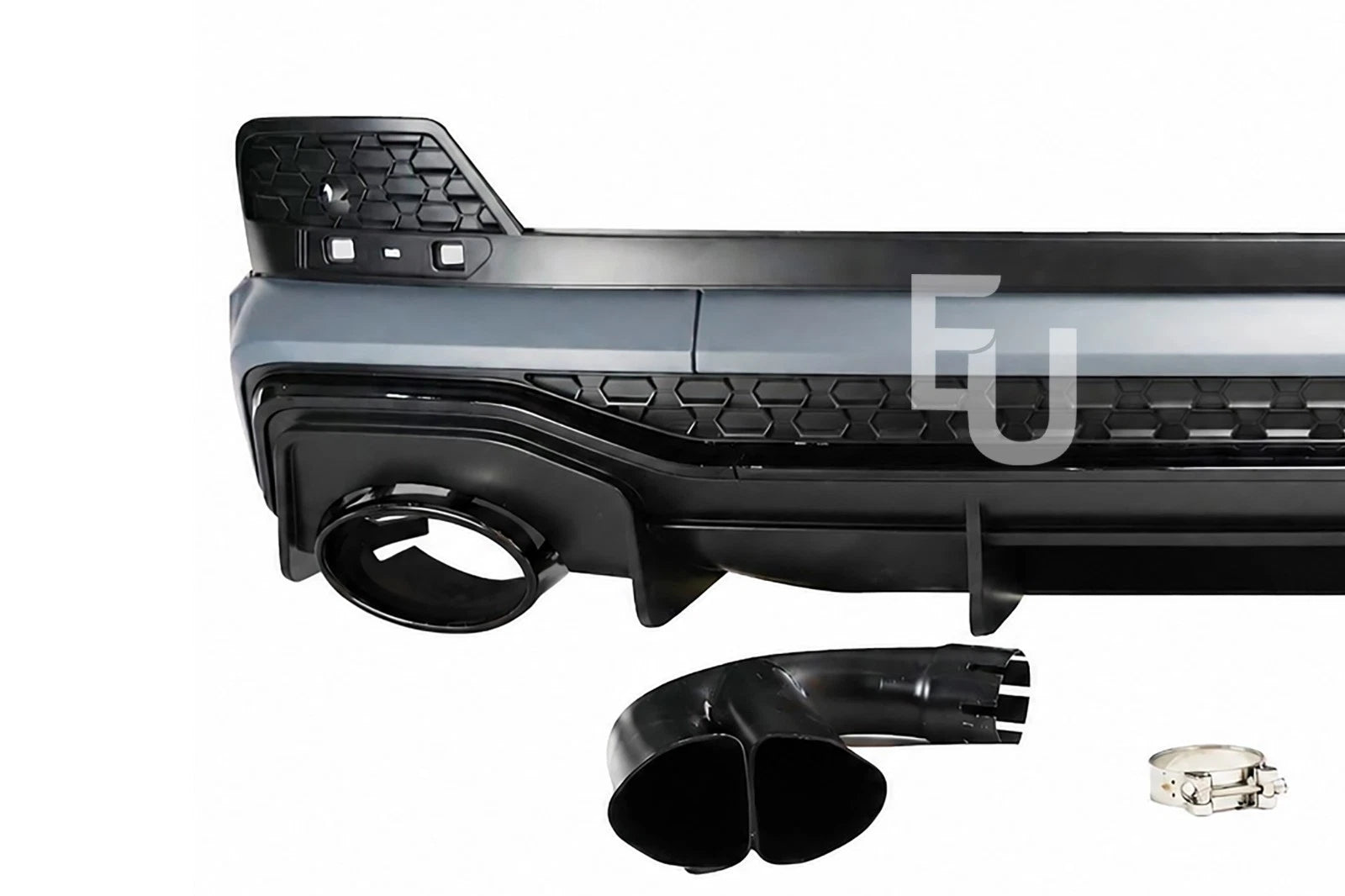 FOR AUDI Q3 F3 2.0 SPORTBACK S-LINE RSQ3 STYLE REAR DIFFUSER TAILPIPES 2019-2025