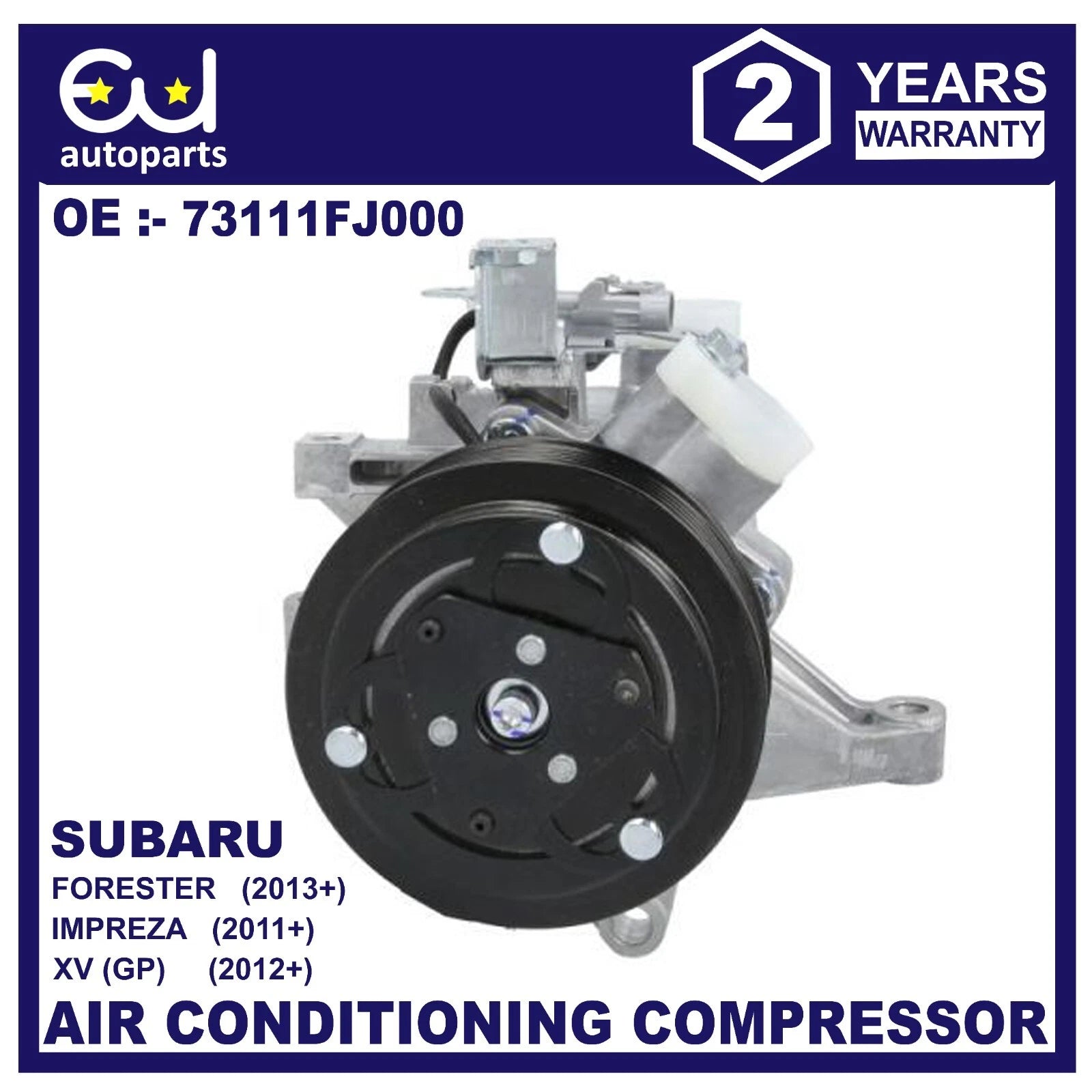 AIR CON COMPRESSOR AC FOR SUBARU FORESTER SJ IMPREZA GJ 1.6 2.0 2.5 73111FJ000