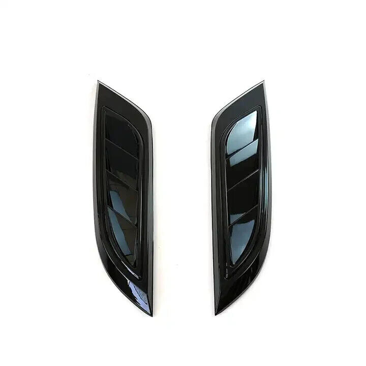 GLOSS BLACK BONNET SIDE VENT TRIM KIT FOR LAND ROVER DEFENDER L663 90 110 2020+