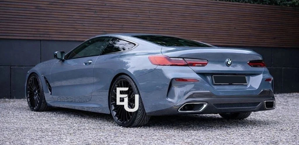 GLOSS BLACK SIDE SKIRT EXTENSION BLADES FOR BMW 8 SERIES M COUPE G14 G15 2019+