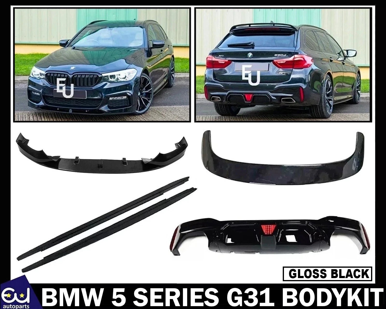 BODYKIT BODY KIT FOR BMW 5 SERIES G31 ESTATE TOURING REAR DIFFUSER FRONT LIP