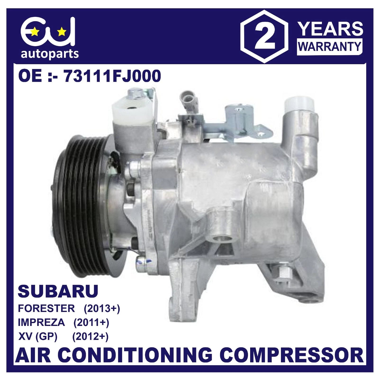 AIR CON COMPRESSOR AC FOR SUBARU FORESTER SJ IMPREZA GJ 1.6 2.0 2.5 73111FJ000