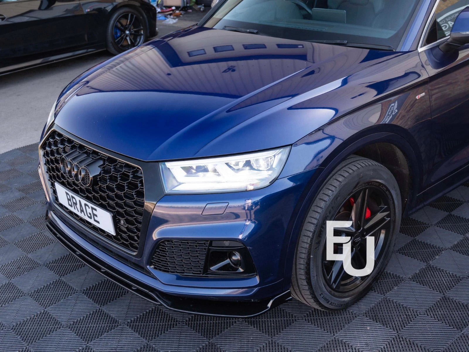 LH LEFT FRONT BUMPER FOR AUDI Q5 SQ5 FY S-LINE 2017-2020 PRIMED WITH WASHER HOLE